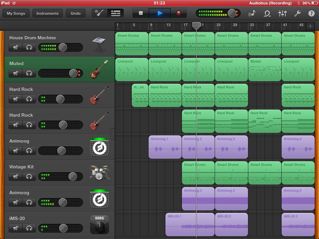 iPad Audiobus, Garageband, ims-20 e animoog - MusicApps iPad Audiobus, Garageband, ims-20 e animoog - MusicApps