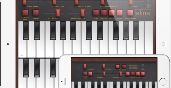 alina Imagem histórica · Alina String Ensemble: sons de uma string machine clássica no seu iPhone/iPad