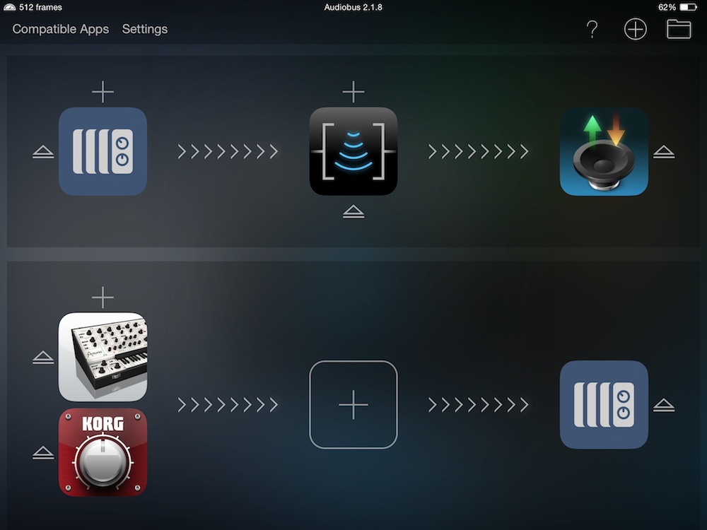Imagem histórica · Arturia Beatstep controlando vários apps musicais ao mesmo tempo