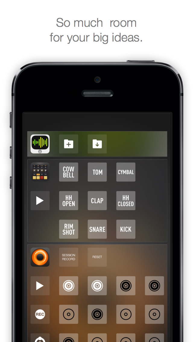 Screenshot histórico de Audiobus Remote