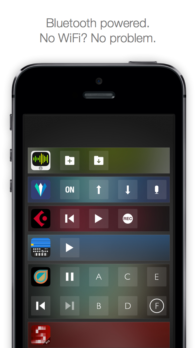 Screenshot histórico de Audiobus Remote