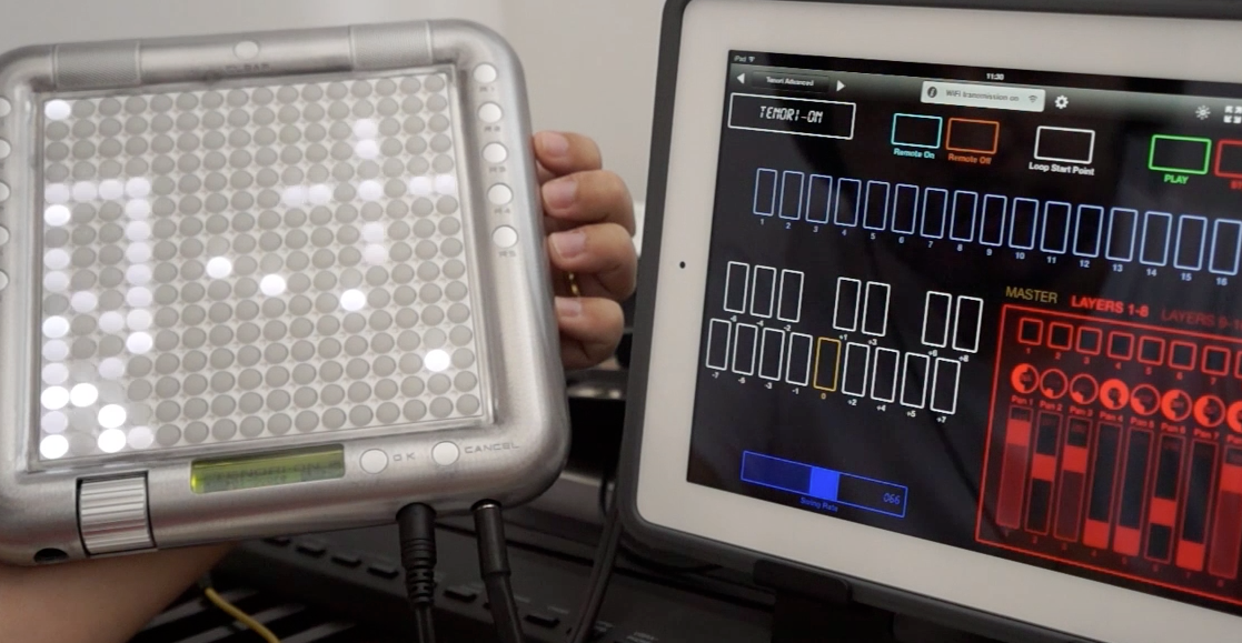 ipad controller tenori-on Imagem histórica · Controladores MIDI customizados com o iPad