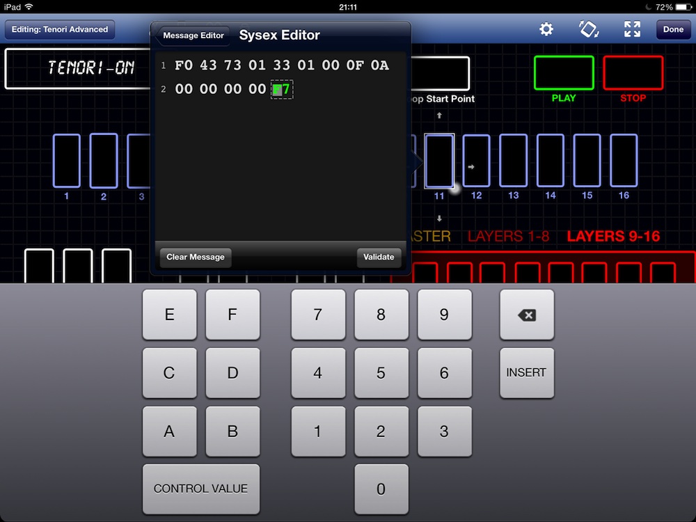 editor de sysex Imagem histórica · Controladores MIDI customizados com o iPad