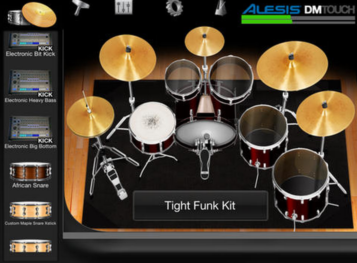 Imagem histórica · DM Touch: app de bateria da Alesis chega gratuito e funcional ao iPad