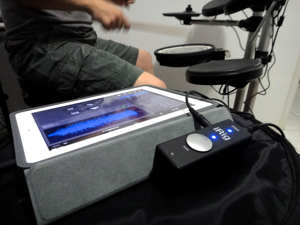 iPad e iRig Pro - Estudio na Mochila