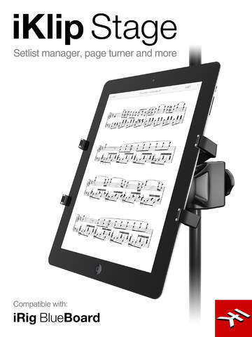 Imagem histórica · iKlip Stage: app coloca partituras, cifras e letras de música no iPad e vira páginas com acessórios