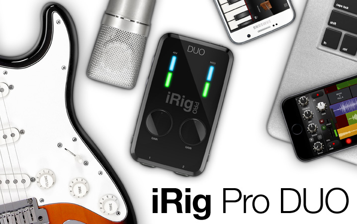 Imagem histórica · iRig Pro DUO: nova interface de áudio e MIDI para gravação móvel de alta qualidade