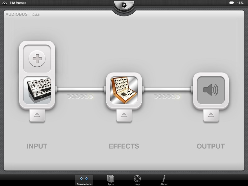 iVCS3 como efeito no audiobus