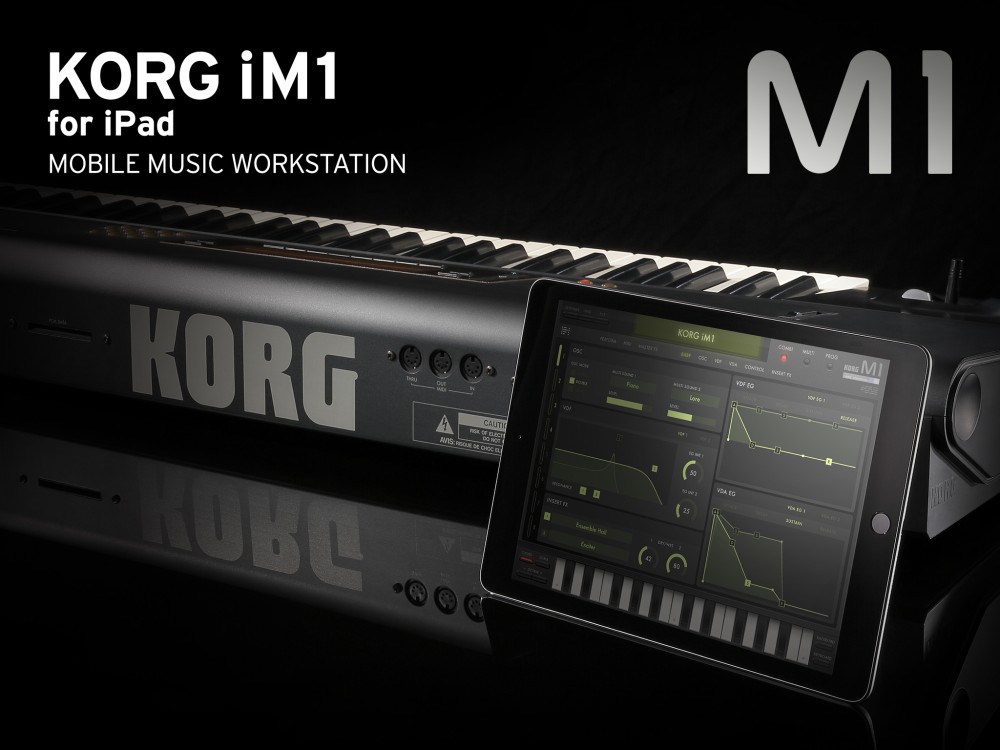 Imagem histórica · Korg iM1 para iPad, versão do clássico teclado Korg M1, já na App Store!