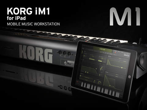 Imagem histórica · Korg iM1 para iPad, versão do clássico teclado Korg M1, já na App Store!