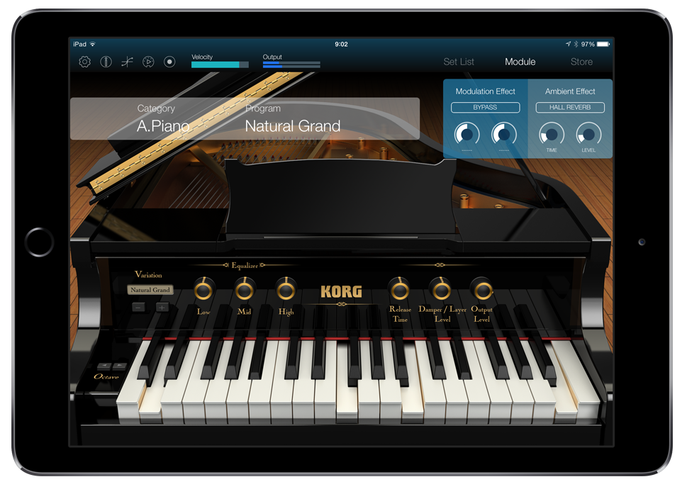 korg module ipad 3 Imagem histórica · KORG Module para iPad: novo app traz coleção de timbres profissionais de pianos e outros instrumentos