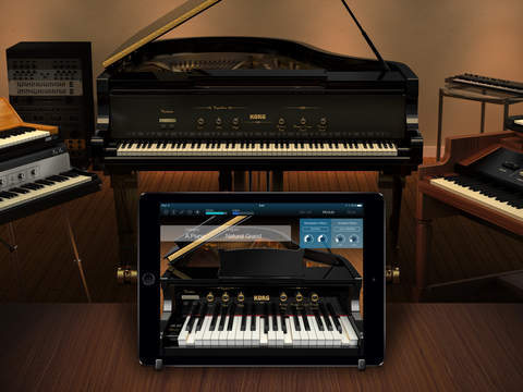 Imagem histórica · KORG Module para iPad: novo app traz coleção de timbres profissionais de pianos e outros instrumentos