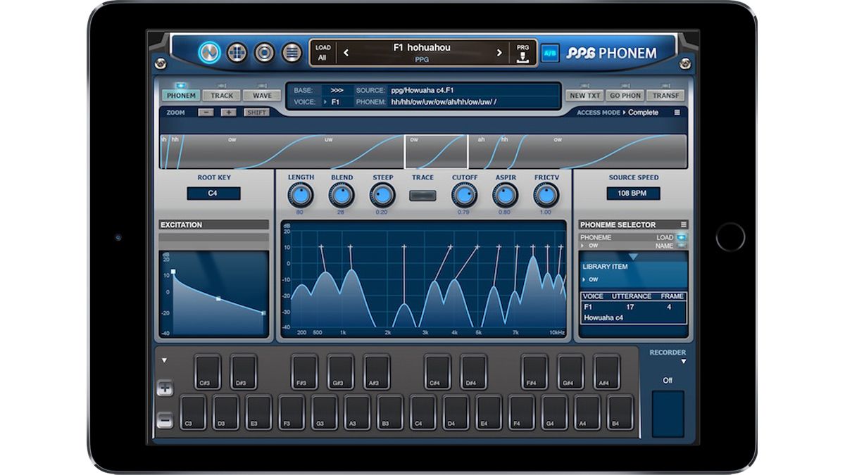 ppg-phonem Imagem histórica · PPG Phonem: Wolfgang Palm lança app de síntese vocal para o iPad