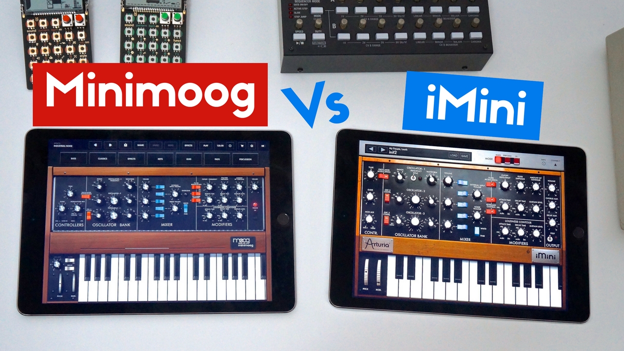 Minimoog vs iMini Minimoog vs iMini