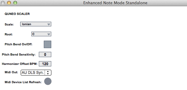 quneo enhanced note mode