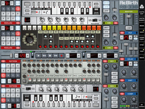 Imagem histórica · ReBirth para iPad: um clássico da música eletrônica por apenas 5 dólares! Tutorial em vídeo