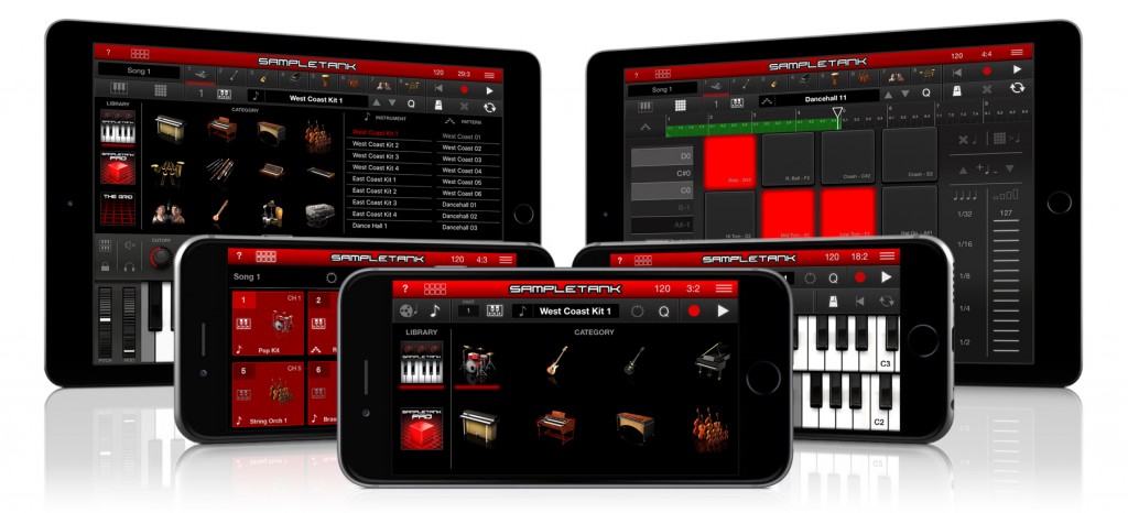 Sampletank 2 para iPhone e iPad Imagem histórica · SampleTank para iOS: atualização traz novos timbres e modo live com splits e layers