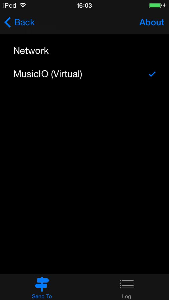 Screenshot histórico de Music IO: MIDI over USB