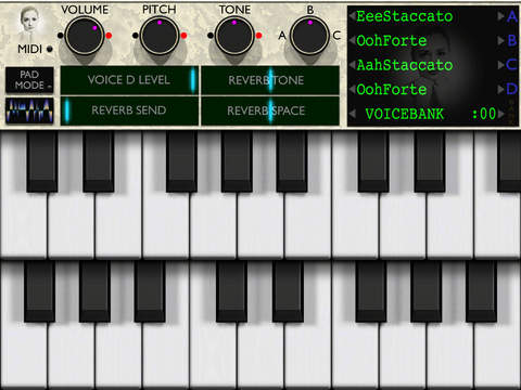 Imagem histórica · Sopranotron: uma cantora soprano virtual para o seu iPad