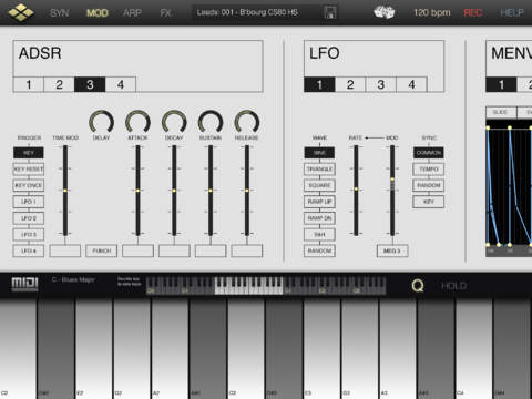 Imagem histórica · Tera Synth: novo sintetizador para iPad explora conceito modular sem cabos virtuais