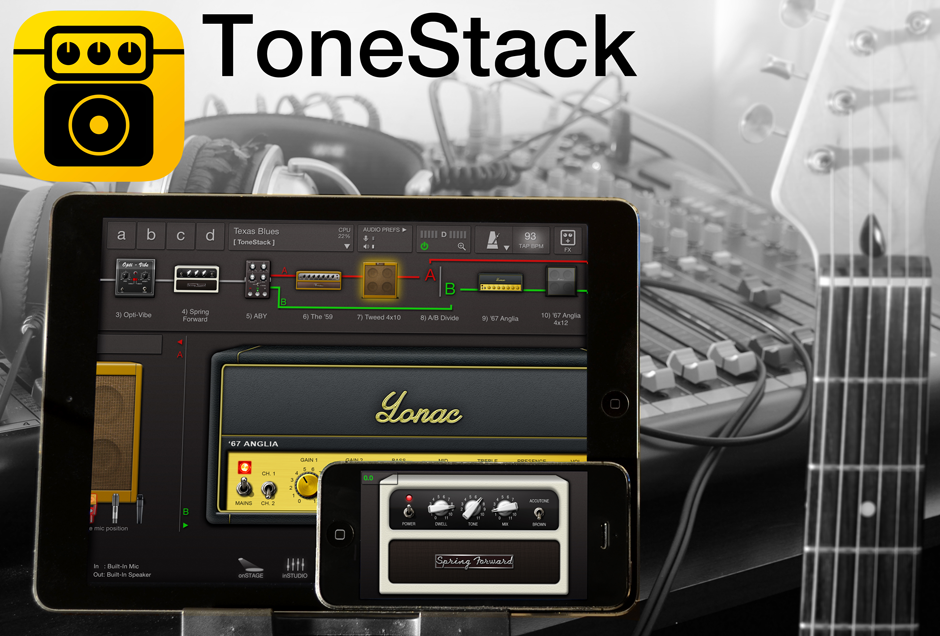 Imagem histórica · ToneStack: novo simulador de amplificadores e efeitos de guitarra para iOS chega à App Store