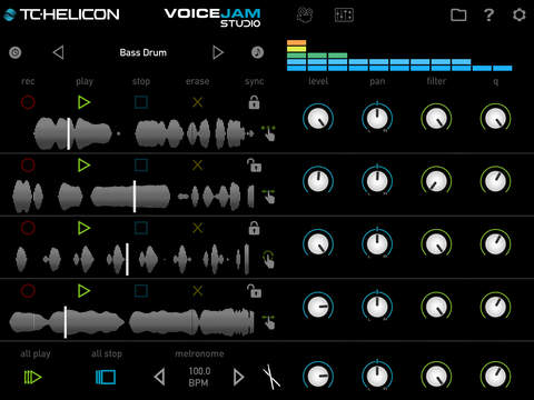 Imagem histórica · Voice Jam Studio: TC-Helicon apresenta o “mais poderoso app processador de efeitos e looping” para iPad