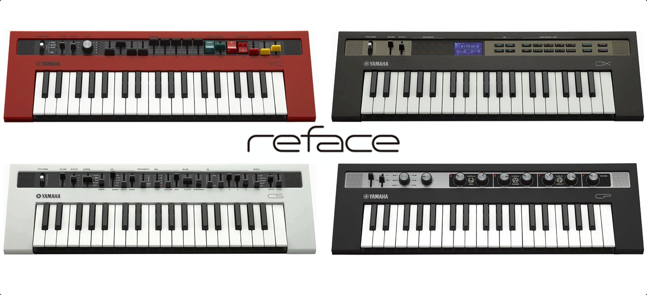 Imagem histórica · Yamaha Reface: nova linha de teclados portáteis baseados em instrumentos clássicos